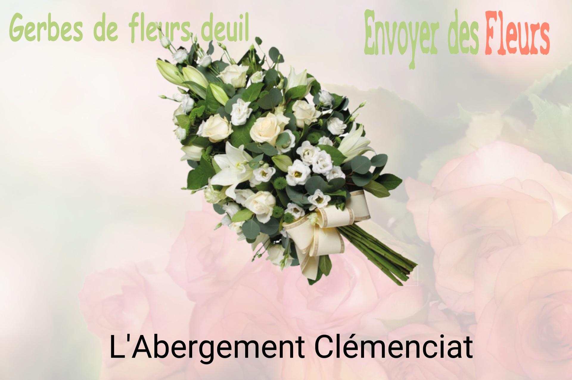 Gerbe de fleurs de deuil livrée à L'Abergement-Clémenciat